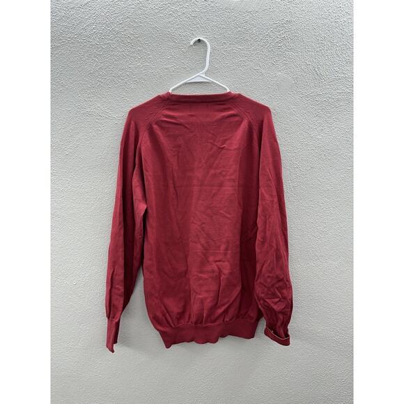 Mens Crown Club Sweater Size XL Red Embroidered Local UAW Union Auto Workers - Picture 8 of 12